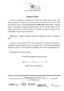 Read more about the article Convocatória